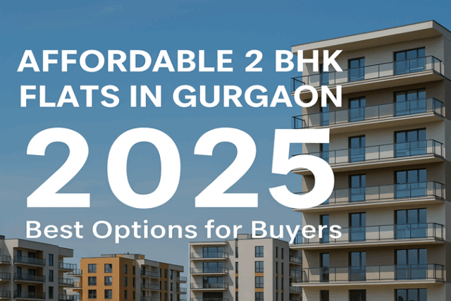 Affordable 2 BHK flats in Gurgaon 2025 skyline view