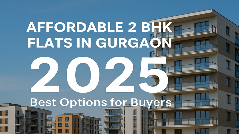 Affordable 2 BHK flats in Gurgaon 2025 skyline view