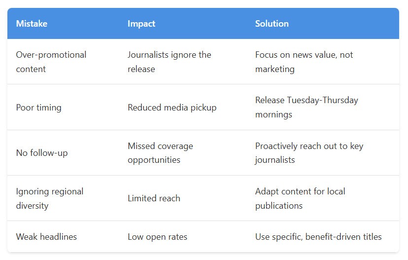 Common Mistakes to Avoid