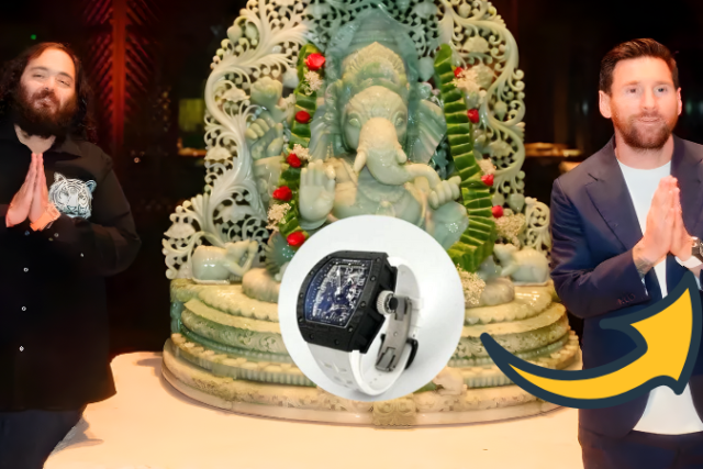 Anant Ambani Gifts Lionel Messi Rare Richard Mille Watch During Vantara Visit